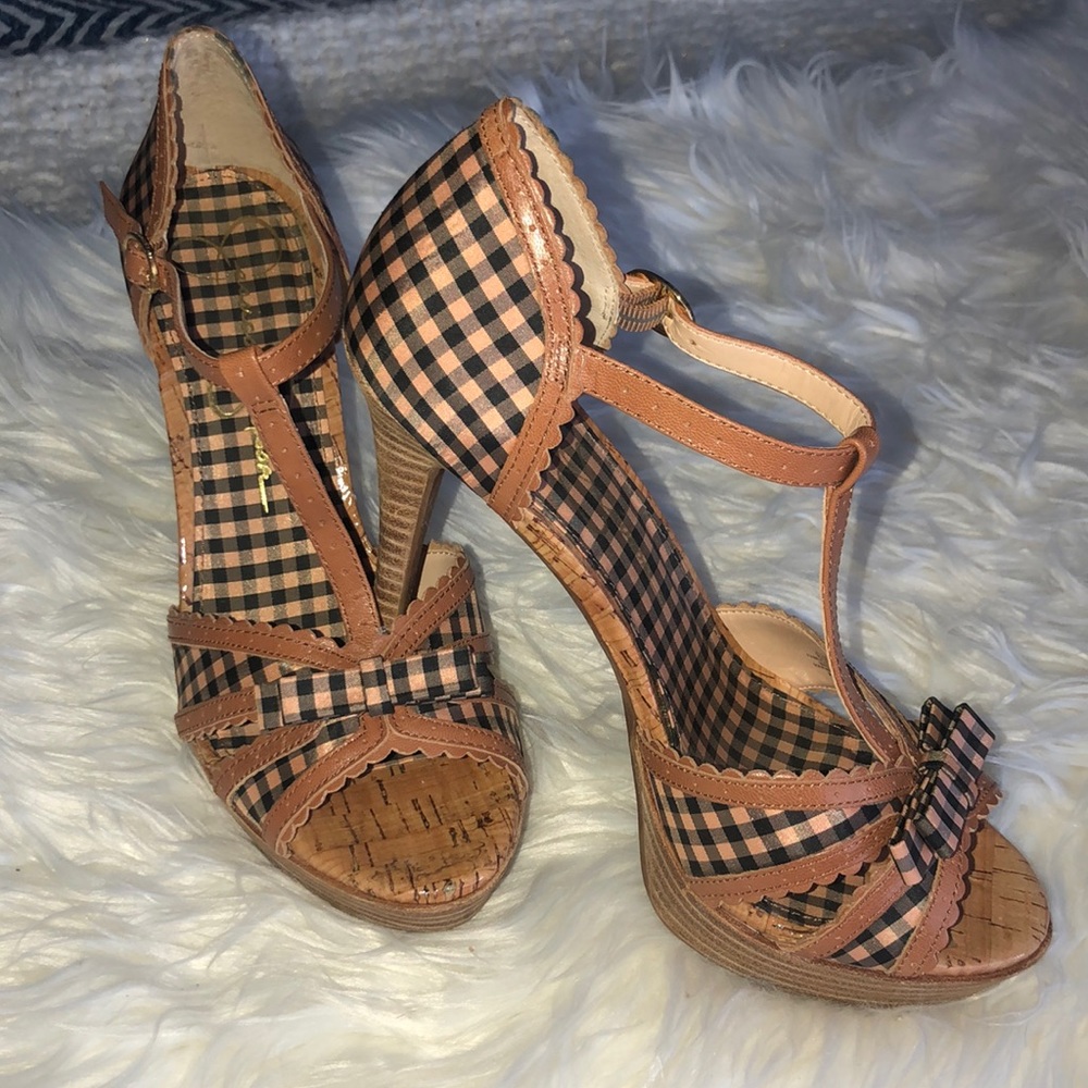 Jessica Simpson T-strap heels